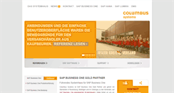 Desktop Screenshot of columbus-systems.de